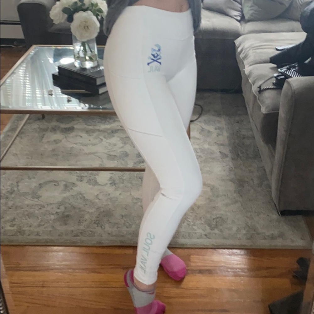 lululemon white SoulCycle legging